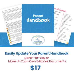 Update your parent handbook course